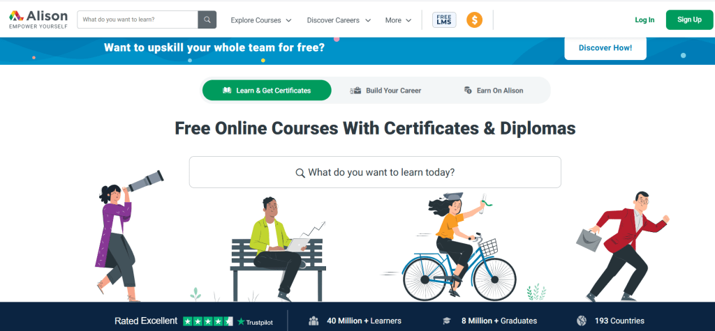 Alison - Best free online learning websites