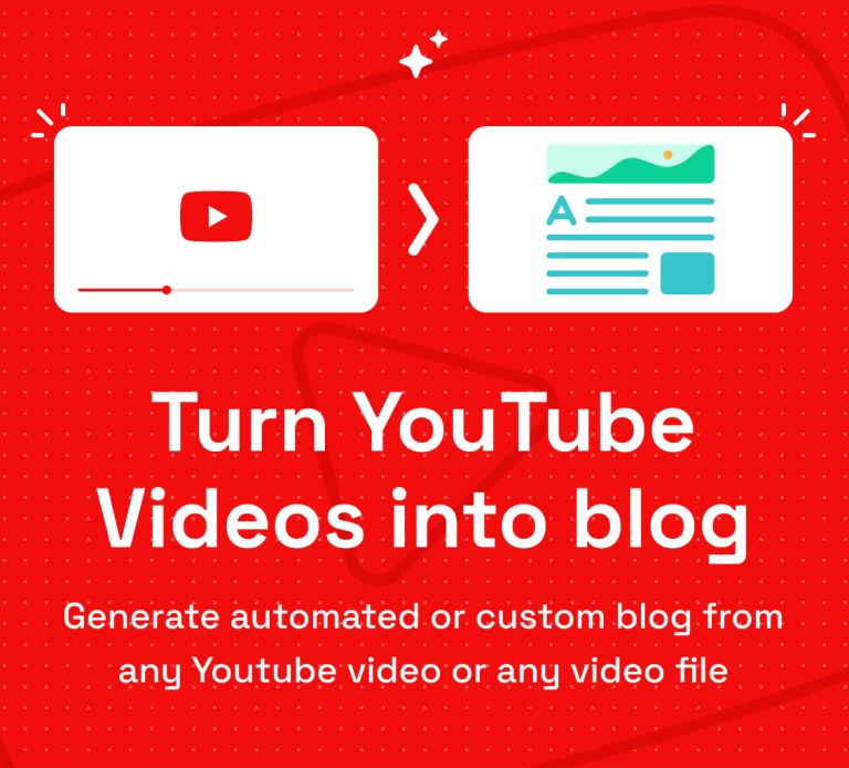 Blogify - Turn videos to blog posts