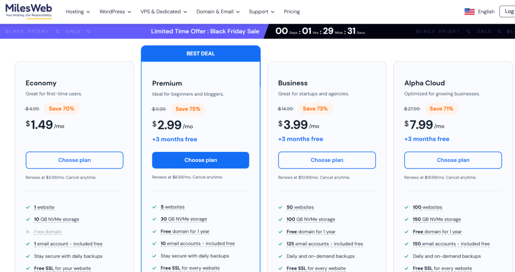 MilesWeb: The Best Hosting for Small Businesses in 2025