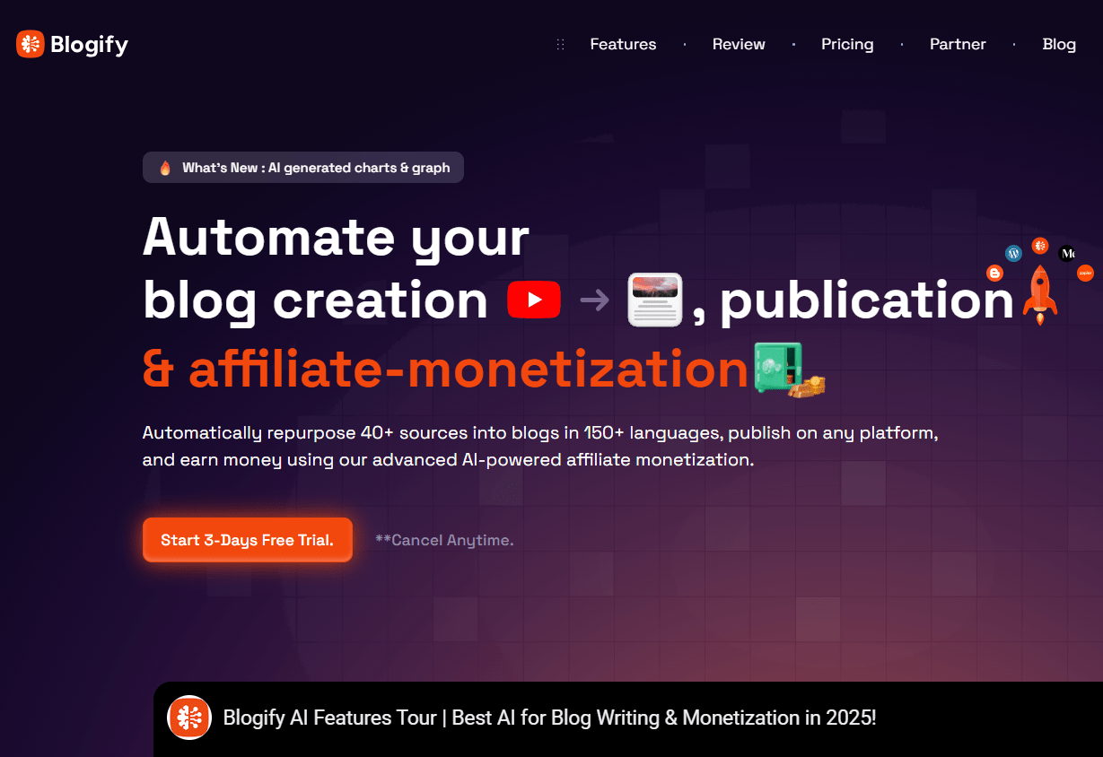 Blogify - The best blogging tool