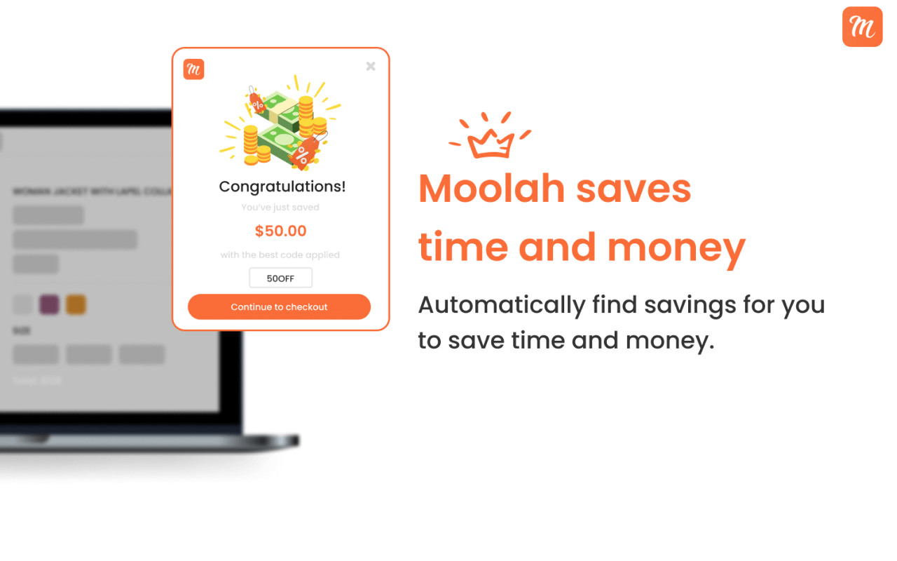 Moolah: The Automatic Coupon-Hunting Browser Extension