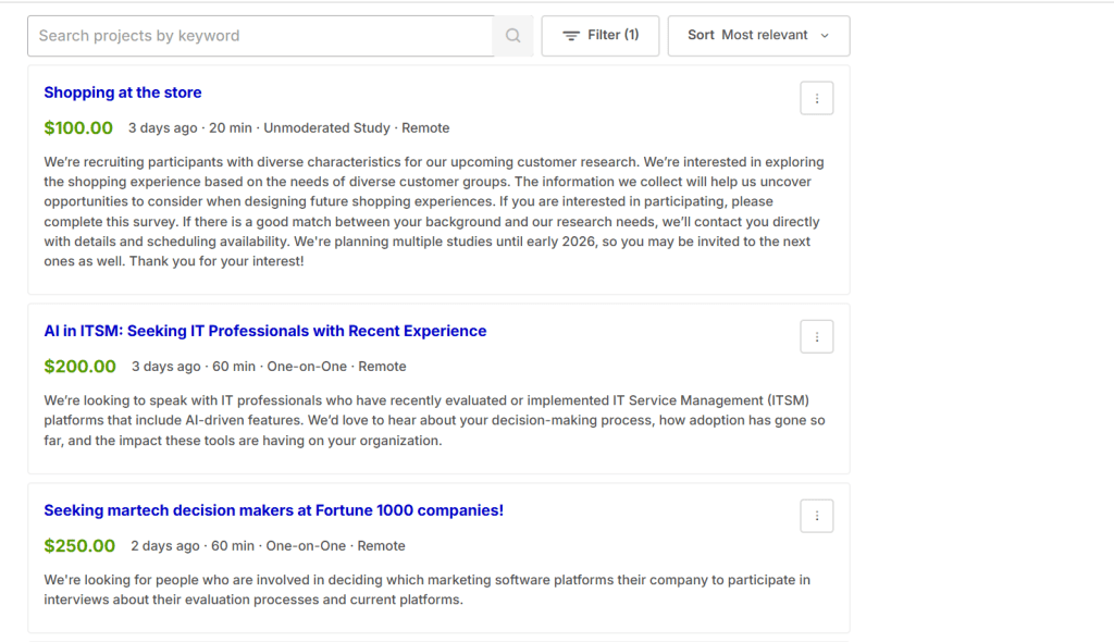 Earn Money with Research Studies Online | Respondent