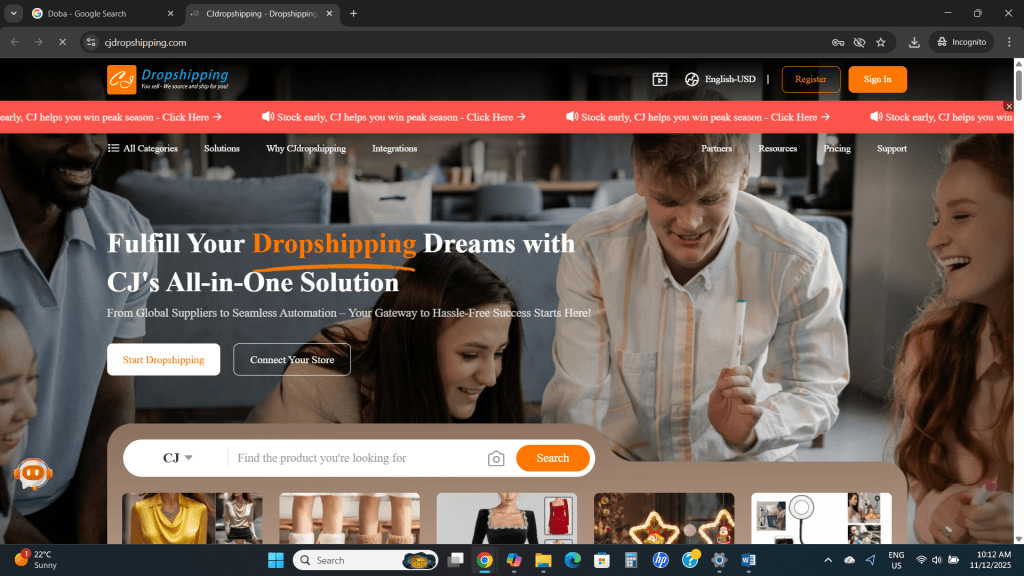 CJDropshipping - Global Warehouses & Free Product Sourcing