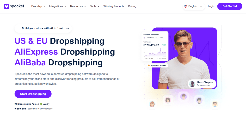 Spocket: US/EU Supplier with 2–5 Day Delivery