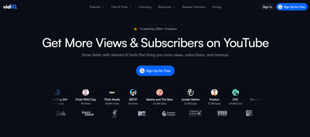 VidIQ- 10 Best YouTube Optimization Tools to Grow, Monetize & Succeed on YouTube